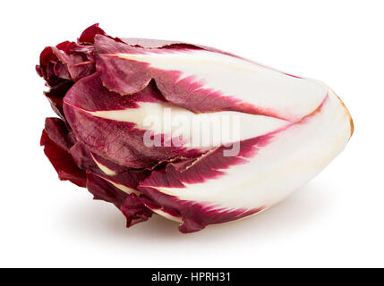 Il radicchio rosso isolato Foto Stock