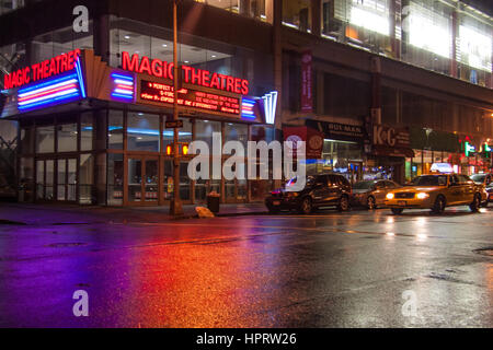 Per le strade di Harlem, a New York, Stati Uniti d'America Foto Stock