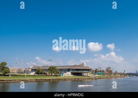 Israele, Tel Aviv-Yafo, yarkon park, Daniel centro di canottaggio Foto Stock