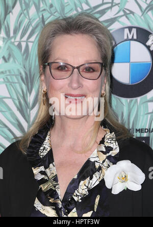 West Hollywood, CA - 24 febbraio: Meryl Streep, alla decima edizione Donne In Film Pre-Oscar Cocktail Party, Usignolo Plaza In California il 24 febbraio 2017. Credito: Faye Sadou/MediaPunch Foto Stock