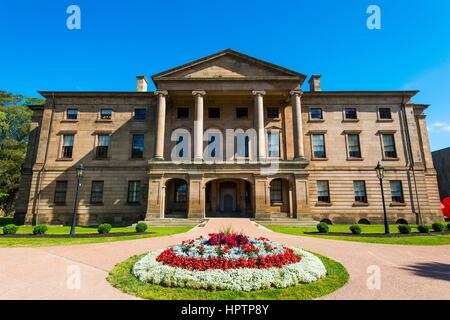 Storico edificio del governo Provincia casa del 1847, Charlottetown, capitale della provincia di Prince Edward Island, Canada Foto Stock