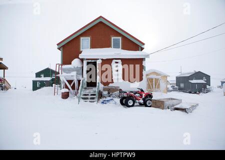 Gjohaven è un insediamento inuit nel nord del Canada Foto Stock