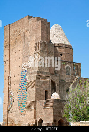 Rovine del portale di Palazzo Ak-Saray, Shakhrisabz, Uzbekistan Foto Stock