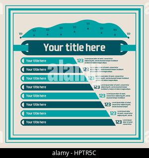 Elementi Infographics - grafici a barre, grafico a linee Illustrazione Vettoriale