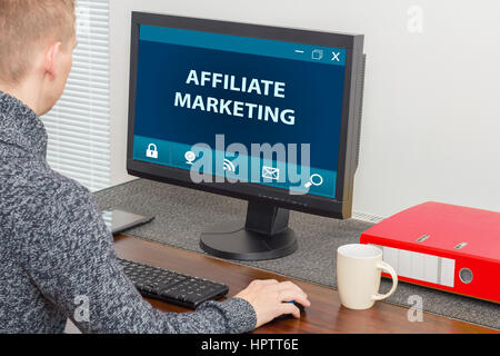 Programma di affiliazione Foto Stock