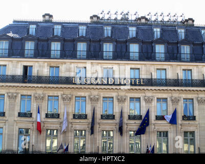 Le Grand Hotel Avenue De L'Opera, Paris, Francia Foto Stock