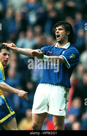 MARCO NEGRI Glasgow Rangers FC 23 Marzo 1998 Foto Stock