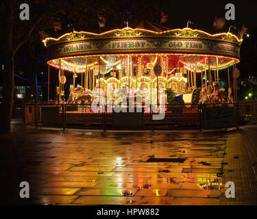 Merry-go-round riflessioni Foto Stock