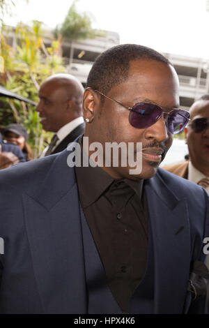 Dietro le quinte di celebrity arrivi per la nuova edizione Hollywood Walk of Fame Star cerimonia con: Johnny Gill dove: Hollywood, California, Stati Uniti quando: 23 Gen 2017 Credito: La nipote/WENN.com Foto Stock