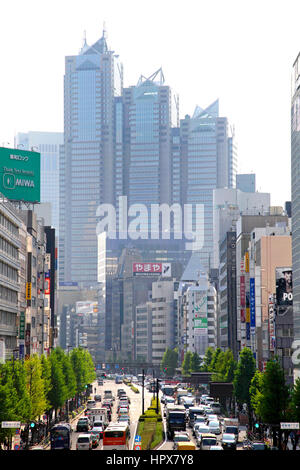 Park Hyatt Tokyo vista da Koshu Kaido route Shinjuku Tokyo Giappone Foto Stock