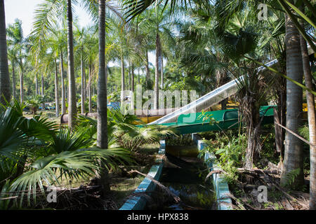Abbandonato il parco acquatico in tinta, Vietnam Foto Stock