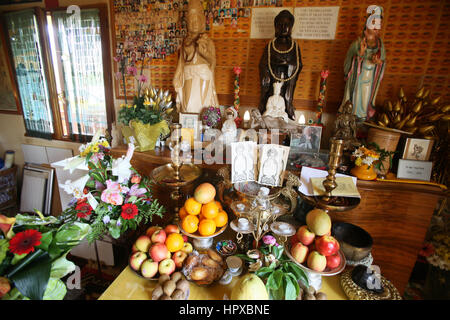 Altare degli antenati. Foto Stock