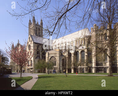 La Cattedrale di Canterbury, città di Canterbury, nel Kent, England, Regno Unito Foto Stock