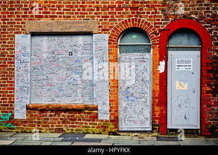 La casa natale & dell'infanzia di Ringo Starr dei Beatles - ( Madryn Street, Toxteh, Liverpool, Inghilterra, Regno Unito Foto Stock