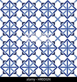 Giapponese tradizionale modello di reticolo - seamless modificabile vettore di ripetizione di sfondo Illustrazione Vettoriale