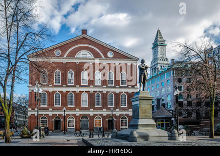 Faneuil Hall - Boston, Massachusetts, STATI UNITI D'AMERICA Foto Stock