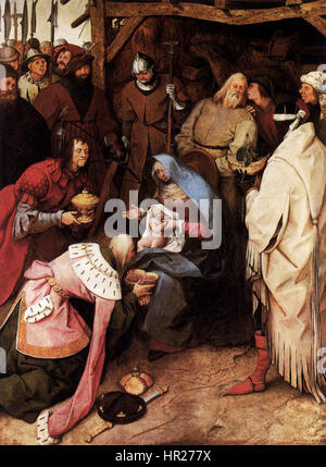 Pieter Bruegel il Vecchio - Adorazione dei Magi - WGA3461 Foto Stock