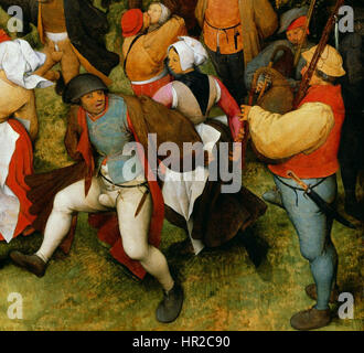Pieter Bruegel de Oude - De bruiloft dans (Detroit) dettaglio1 Foto Stock