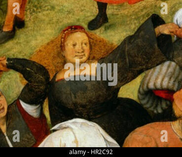 Pieter Bruegel de Oude - De bruiloft dans (Detroit) dettaglio3 Foto Stock