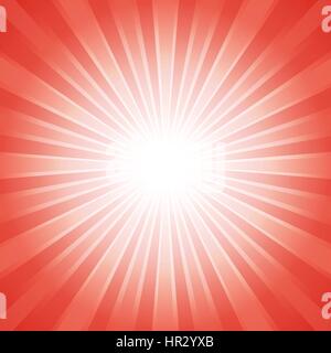 Rosa rosso sfondo astratto con inizio il concetto di burst Illustrazione Vettoriale