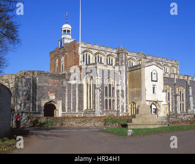 Xv secolo la chiesa di Santa Maria Vergine, East Bergholt, Suffolk, Inghilterra, Regno Unito Foto Stock