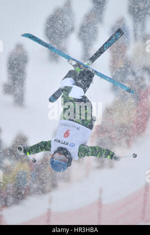 Hokkaido, Giappone. 26 Febbraio, 2017. Miki Ito (JPN) Sci freestyle : donna gobbe durante il 2017 Sapporo dei Giochi Invernali Asiatici a Bankei parco sci in Hokkaido, Giappone . Credito: AFLO SPORT/Alamy Live News Foto Stock