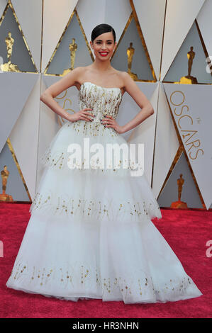 Los Angeles, Ca, Stati Uniti d'America. 26 Febbraio, 2017. Sofia Carson all'ottantanovesimo Academy Awards al Dolby Theatre di Los Angeles, la California il 26 febbraio 2017. Credito: Mpi99/media/punzone Alamy Live News Foto Stock