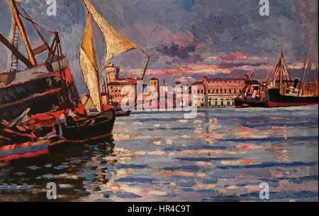 Porto di Livorno Foto Stock