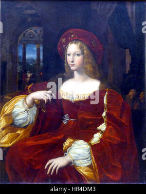 P1080752 Louvre ritratto di Raffaello de Dona Isabel de Requesens INV612 rwk Foto Stock