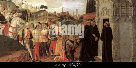 Neroccio de' Landi - tre episodi della vita di San Benedetto (3) - WGA16512 Foto Stock