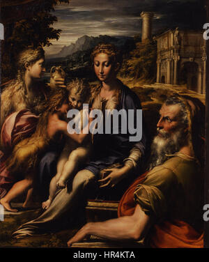 Parmigianino - Madonna con Bambino e angeli, detta Madonna dal collo lungo - Google Art Project Foto Stock