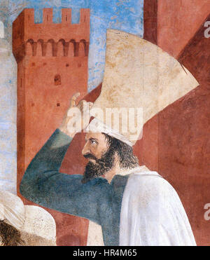 Piero della Francesca - 9. Esaltazione della croce (dettaglio) - WGA17577 Foto Stock