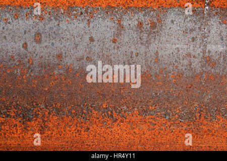 Red arrugginita a trave I dettagli per il grunge texture di sfondo Foto Stock