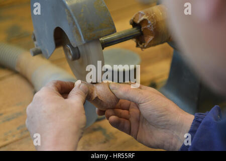 23 Gennaio 2017 - Brebbia, Varese, Italia. Brebbia Pipe, Itlay più antica fabbrica della tubazione. Foto Stock