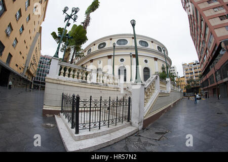 Fish Eye vista del Teatro Municipale di Caracas, Caracas Venezuela. Foto Stock