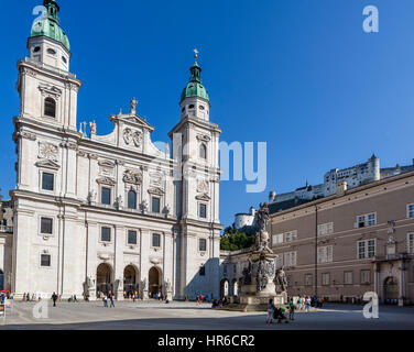 Il Duomo di Salisburgo, Domplatz, Salisburgo, Austria Foto Stock