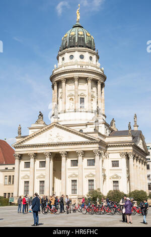 Berlin Gendarmenmarkt, Cattedrale francese o Französischer Dom. Mitte di Berlino, Germania Foto Stock