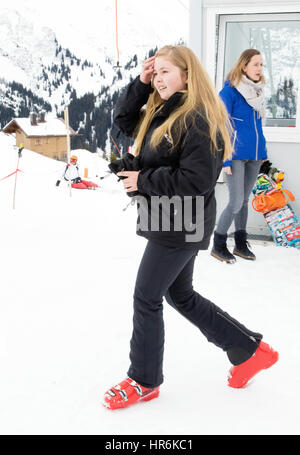 Lech am Arlberg, Austria. Il 27 febbraio, 2017. Credito: dpa picture alliance/Alamy Live News Foto Stock