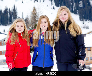 Lech am Arlberg, Austria. Il 27 febbraio, 2017. Credito: dpa picture alliance/Alamy Live News Foto Stock