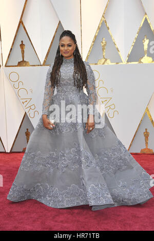 Hollywood, California. 26 Febbraio, 2017. Ava DuVernay assiste l'ottantanovesimo annuale di Academy Awards di Hollywood & Highland Center il 26 febbraio 2017 in Hollywood, la California. | Verwendung weltweit/picture alliance Credit: dpa/Alamy Live News Foto Stock