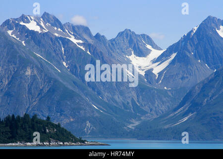 Bellissima Alaskan paesaggio con montagne e acque ancora Foto Stock