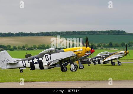 Nord America P-51D Mustang 44-13704, feroce Frankie a Duxford, Foto Stock