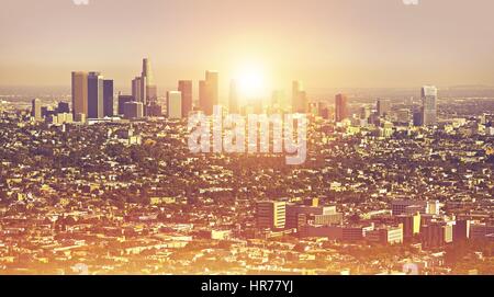 Los Angeles Cityscape Estate. L.A. Area metropolitana di foto panoramiche. In California, Stati Uniti d'America. Foto Stock