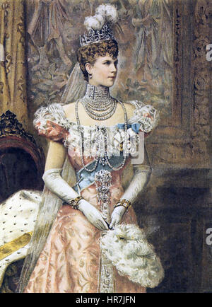 ALEXANDRA DELLA DANIMARCA (1844-1925), moglie di Edward VII Foto Stock