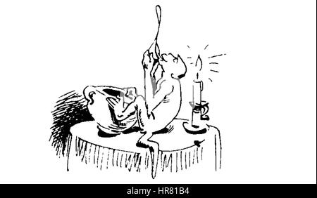 W Busch Der Haarbeutel 63 Foto Stock