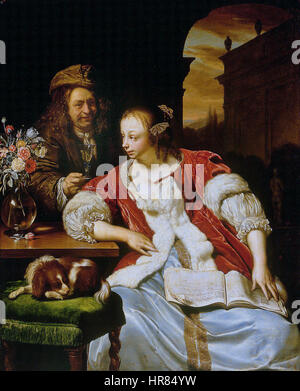 La canzone interrotta, da Frans van Mieris il sambuco Foto Stock