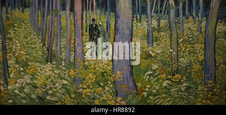 Vincent van Gogh (1853-1890) - sottobosco con due cifre (1890) Foto Stock
