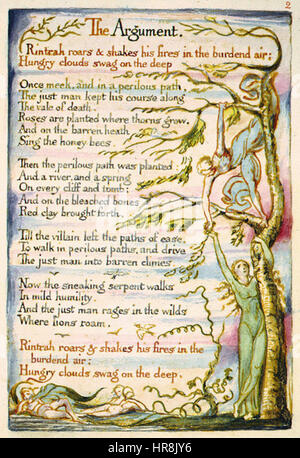 Il Matrimonio del Cielo e l'Inferno copia H 1790 Fitzwilliam Museum oggetto 2 Foto Stock