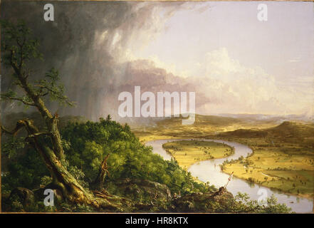 Thomas Cole - Vista da Mount Holyoke, Northampton, Massachusetts, dopo una lanca Thunderstorm-The Foto Stock