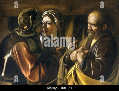 La vulnerabilità ad attacchi di tipo Denial of Saint Peter-Caravaggio (1610) Foto Stock